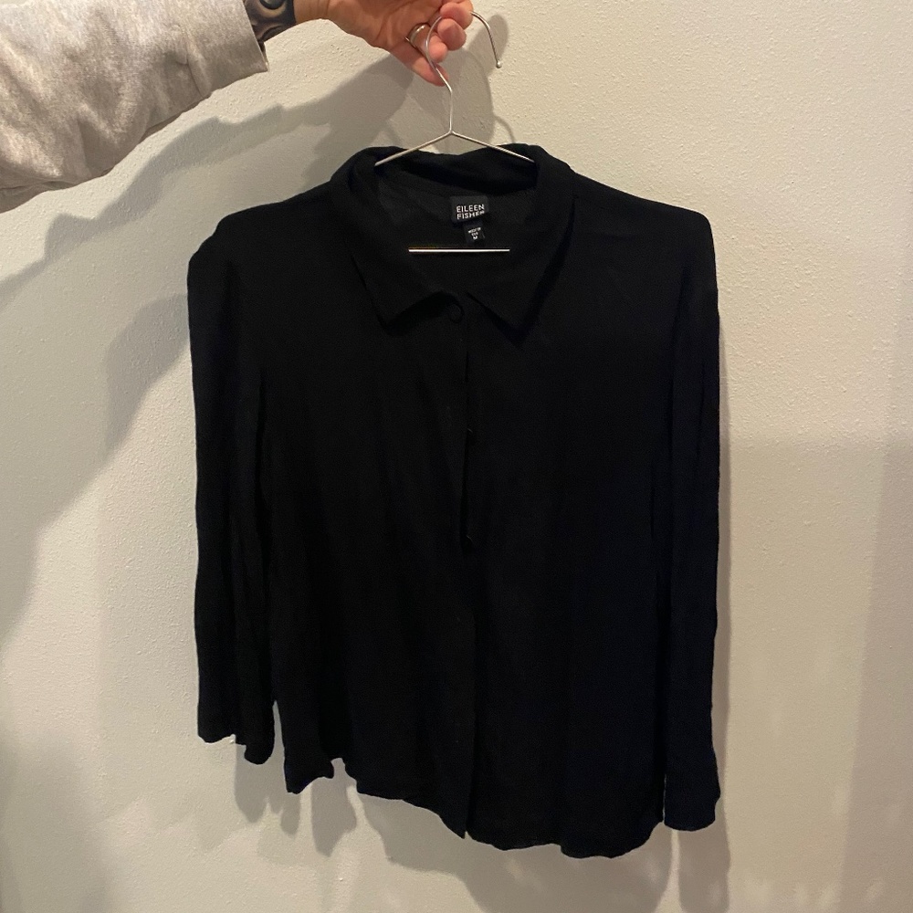 Eileen Fisher button down -size medium - 100% rayon